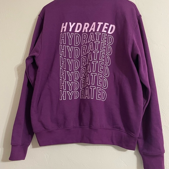 Liquid IV Purple Crew Neck Pull Over Hydration Sweatshirt - Picture 2 of 3